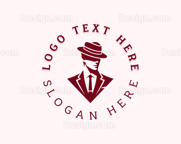 Man Tailoring Fashion Logo