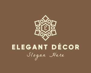 Elegant Mandala Home Decor logo design