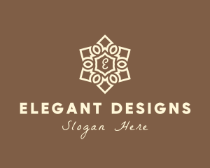 Elegant Mandala Home Decor logo design