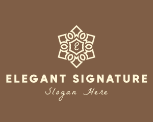 Elegant Mandala Home Decor logo design