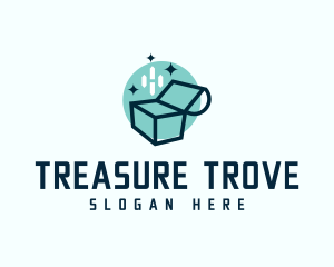 Treasure Chest Box logo design