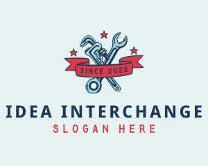 Handyman Pipe Wrench logo design