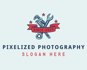 Handyman Pipe Wrench logo design