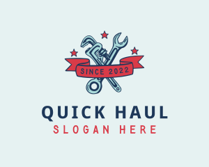 Handyman Pipe Wrench logo design