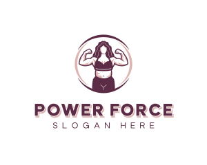 Strong Woman Fitness logo design