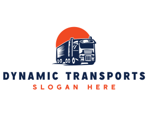 Delivery Truck Transportation  logo design