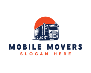 Delivery Truck Transportation  logo design