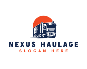 Delivery Truck Transportation  logo design