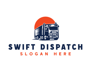 Delivery Truck Transportation  logo design