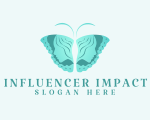 Butterfly Woman Influencer logo