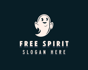 Halloween Ghost Spirit logo design