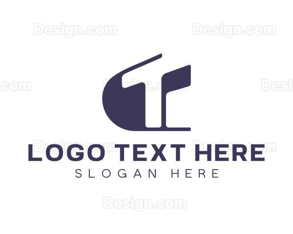 Generic Digital Letter T Logo