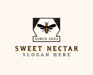 Honey Bee Insect logo design