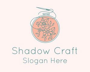 Floral Embroidery Craft  logo design