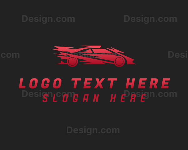 Gradient Race Car Logo