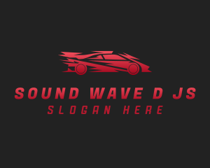 Gradient Race Car Logo