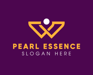 Pearl Jewelry Letter W logo