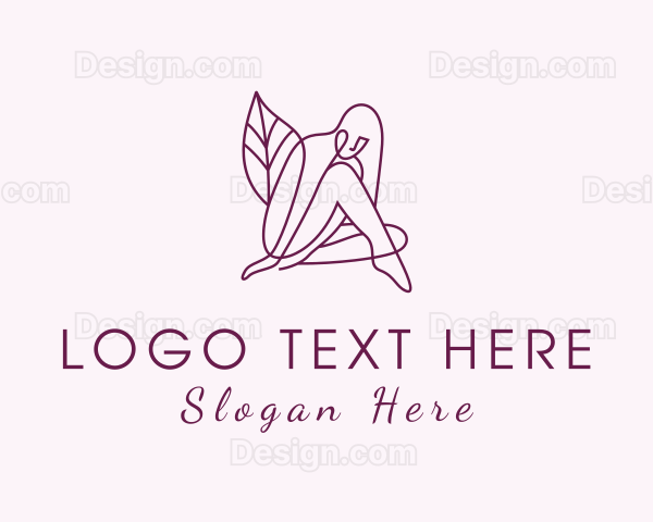 Purple Sexy Woman Logo