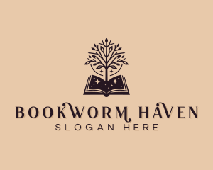 Book Publishing Tree logo design