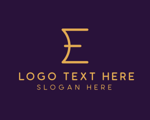 Premium Luxury Letter E Business Logo