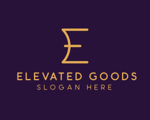 Premium Luxury Letter E Business logo design