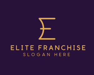 Premium Luxury Letter E Business logo design