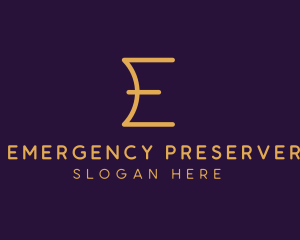 Premium Luxury Letter E Business logo design