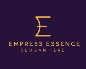 Premium Luxury Letter E Business logo design