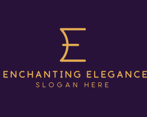 Premium Luxury Letter E Business logo design