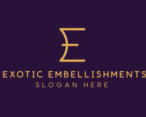 Premium Luxury Letter E Business logo design