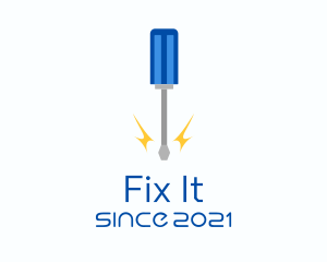 Screwdriver Tool Fix logo design