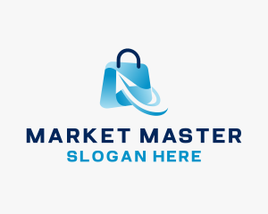 Online Market Bag logo design