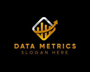 Statistics Finance Graph logo design