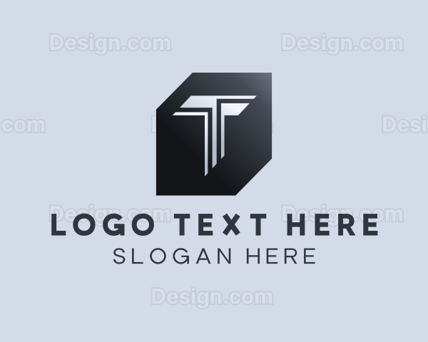 Geometric Technology Letter T Logo