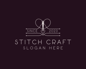 Heart Needle Seamstress logo