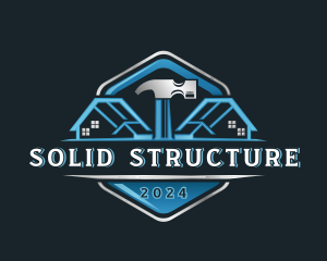 Remodeling Roof Hammer logo design