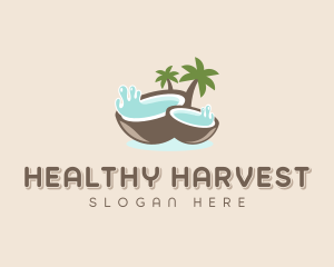 Healthy Coconut Water logo design