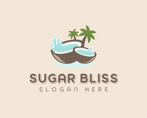 Healthy Coconut Water logo design