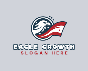 Star Bald Eagle logo design