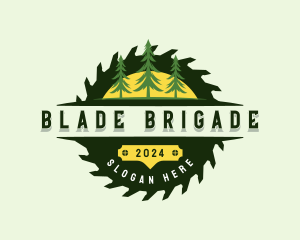 Saw Blade Carpentry logo design