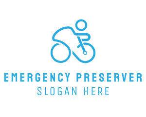 Bicycle Bike Cyclist logo design