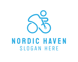 Bicycle Bike Cyclist logo design