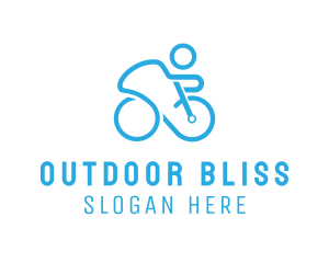 Bicycle Bike Cyclist logo design