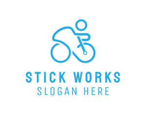 Bicycle Bike Cyclist logo design