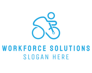 Bicycle Bike Cyclist logo design