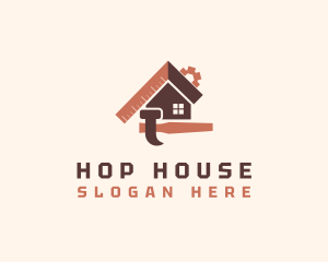 Hammer House Repair logo design