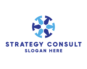 Finance Consultant Arrow logo design