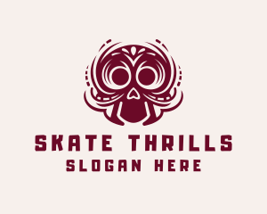 Festive Skull Apparel logo design