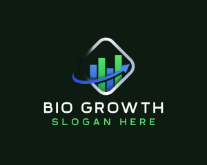 Arrow Statistics Growth logo design