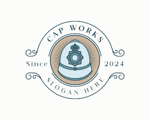 British Police Cap Uniform logo design